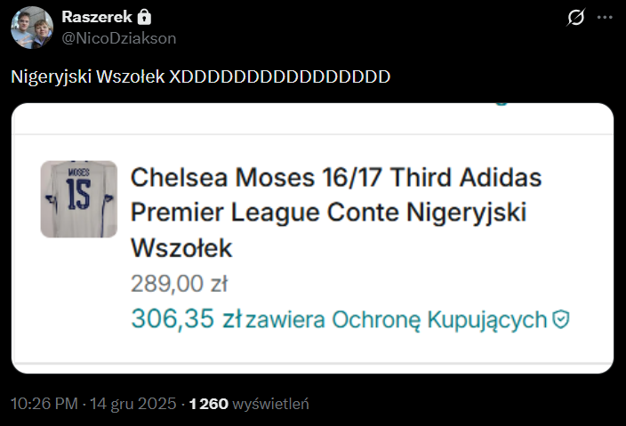 Tak ktoś ZATYTUŁOWAŁ OGŁOSZENIE ze sprzedażą koszulki Mosesa xD